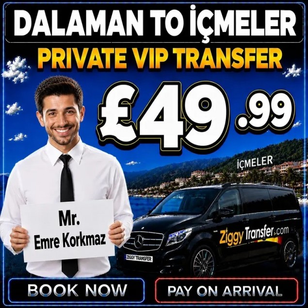 Dalaman Airport to İçmeler transfer
